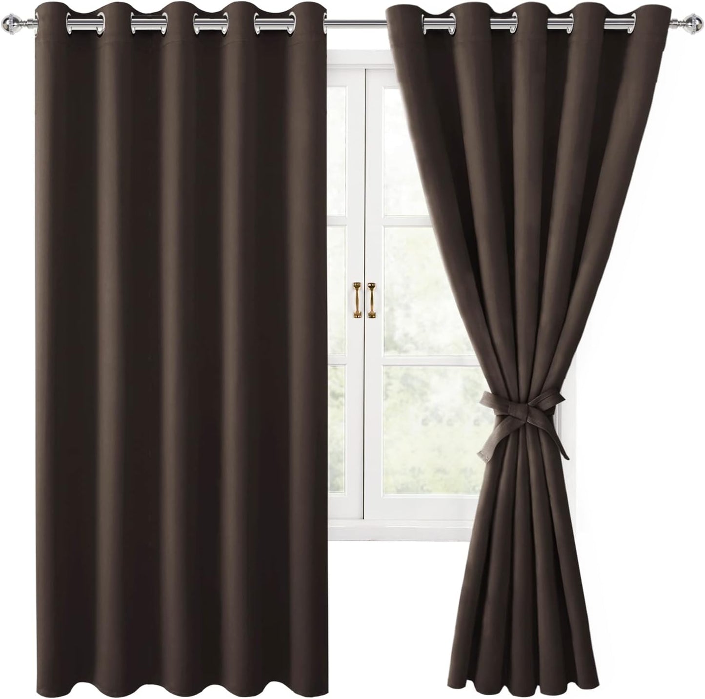 Hiasan Blackout Curtains for Bedroom - Thermal Insulated Panels