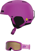 Giro Crue MIPS Combo Pack Ski Helmet with Matching Goggles - Matte