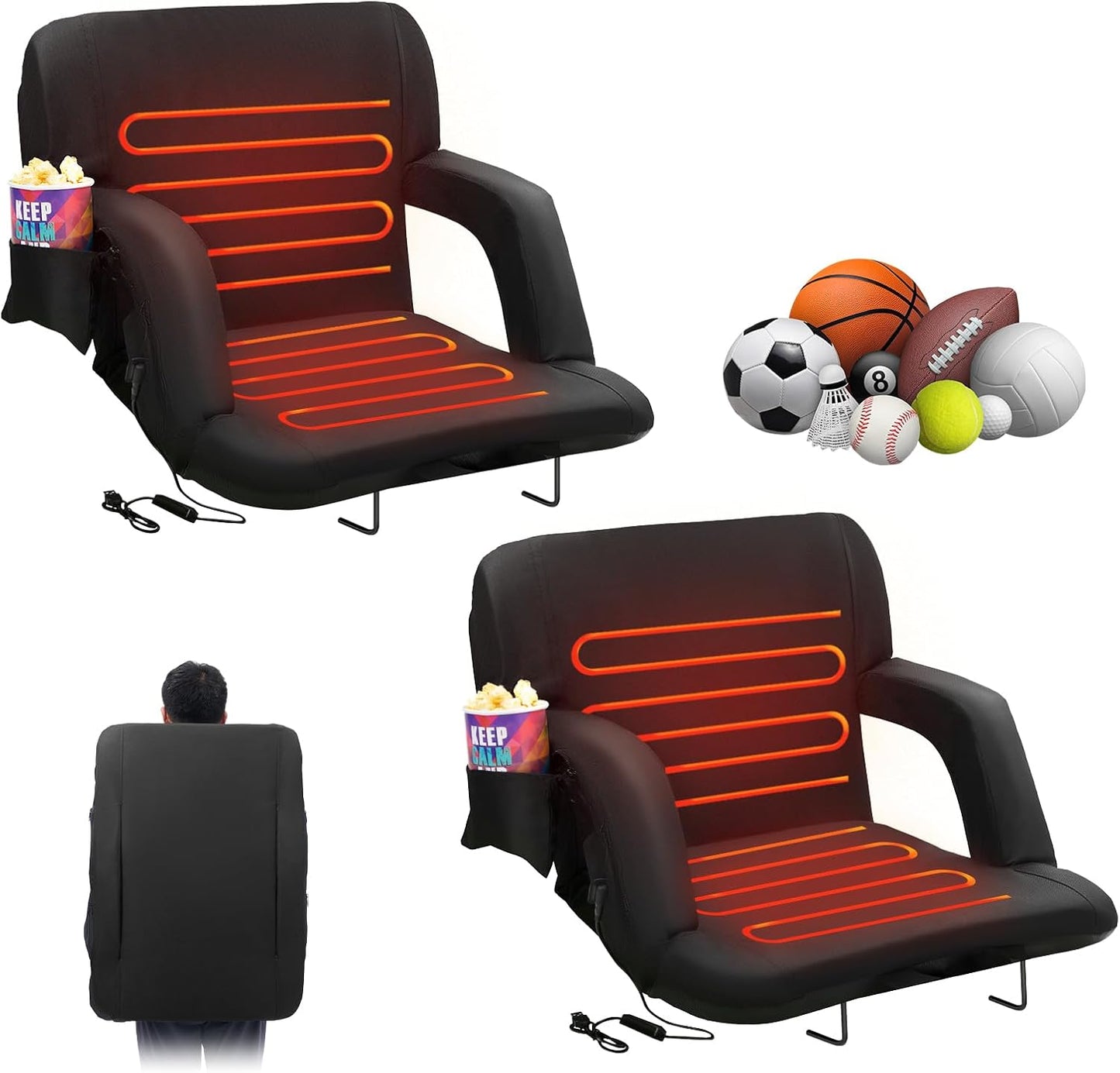 VEVOR Stadium Seat: Comfort & Support on the Go