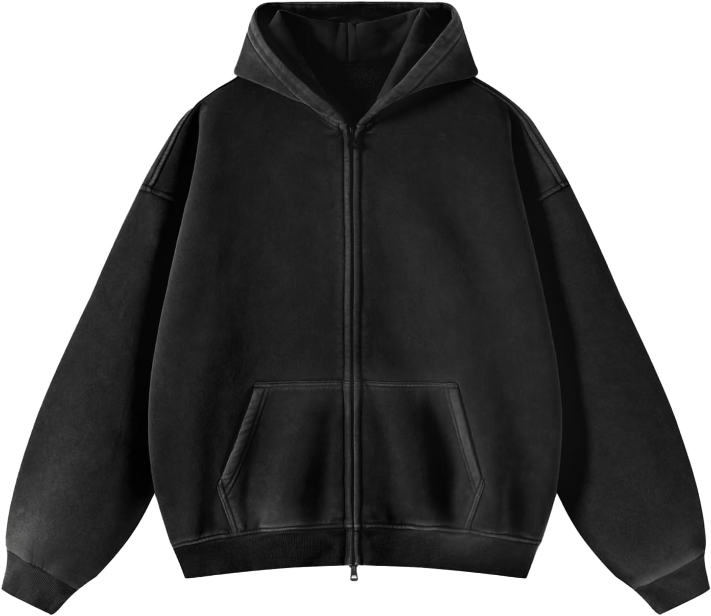 Womens Fleece Hoodies Sweatshirt Double Zip Up for Winter Style