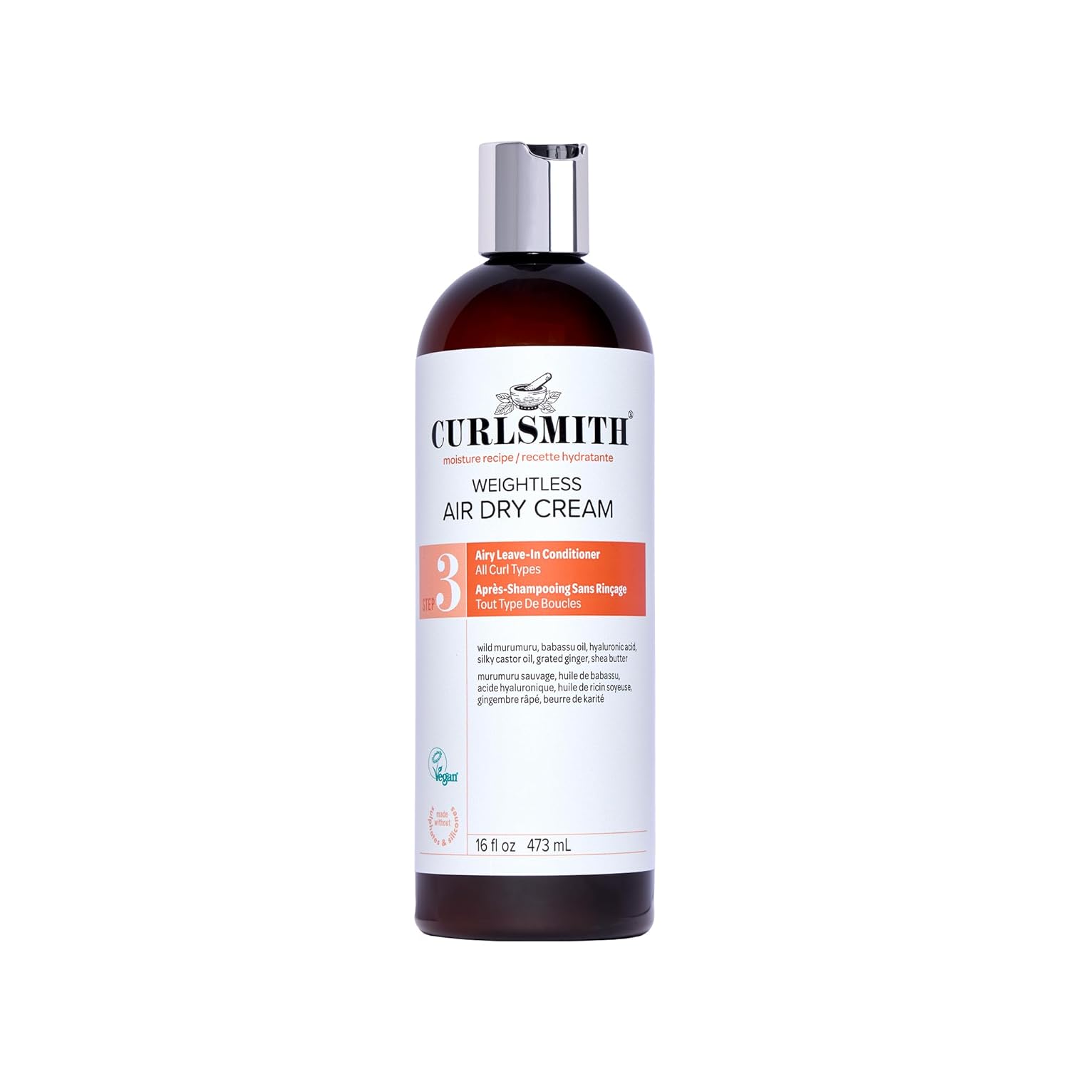 CURLSMITH Weightless Air Cream for Hydrating Dry Curly Hair
