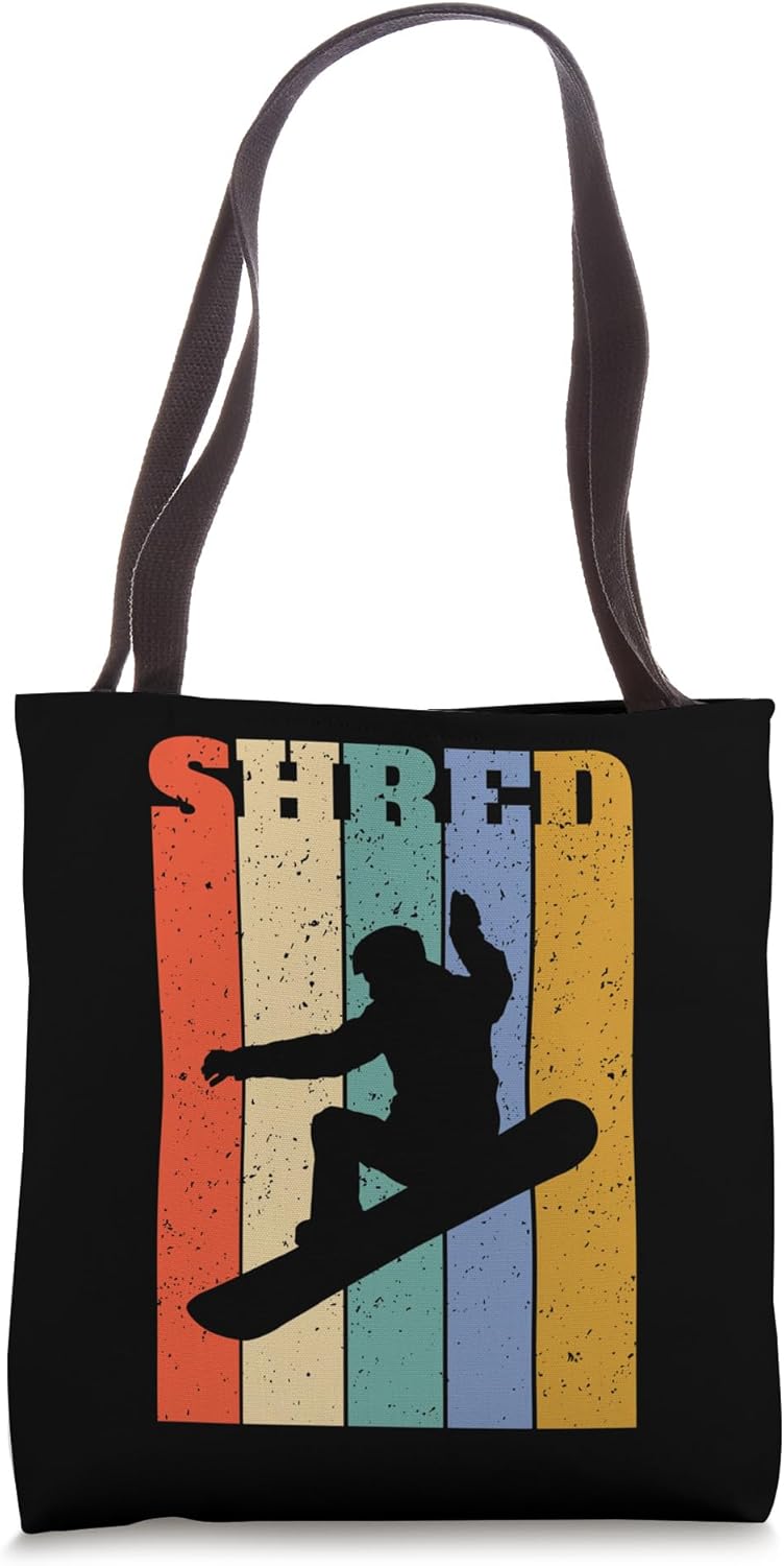 Saz Vertical Stripes Snowboard Tote Bag