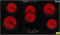 5 Burners Electric Ceramic Cooktop 35 in - Powerful 8600W Stove