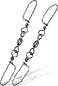 Dr.Fish 20 Pack Double Snap Swivels - Heavy Duty Saltwater Connectors