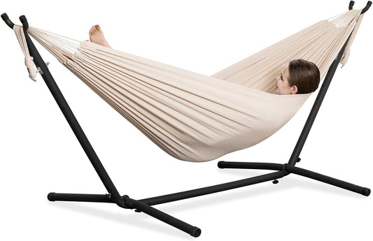 PNAEUT Double Hammocks with Stand for Ultimate Comfort Outdoors