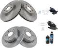 TRQ Brake Pad & Rotor Kit for 2013-2016 Ford Escape Vehicles