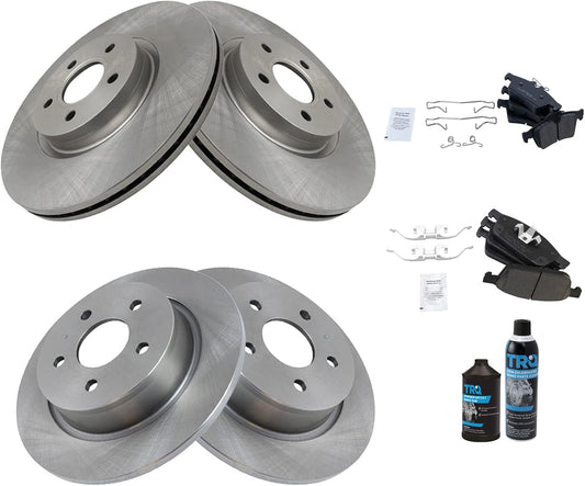TRQ Brake Pad & Rotor Kit for 2013-2016 Ford Escape Vehicles