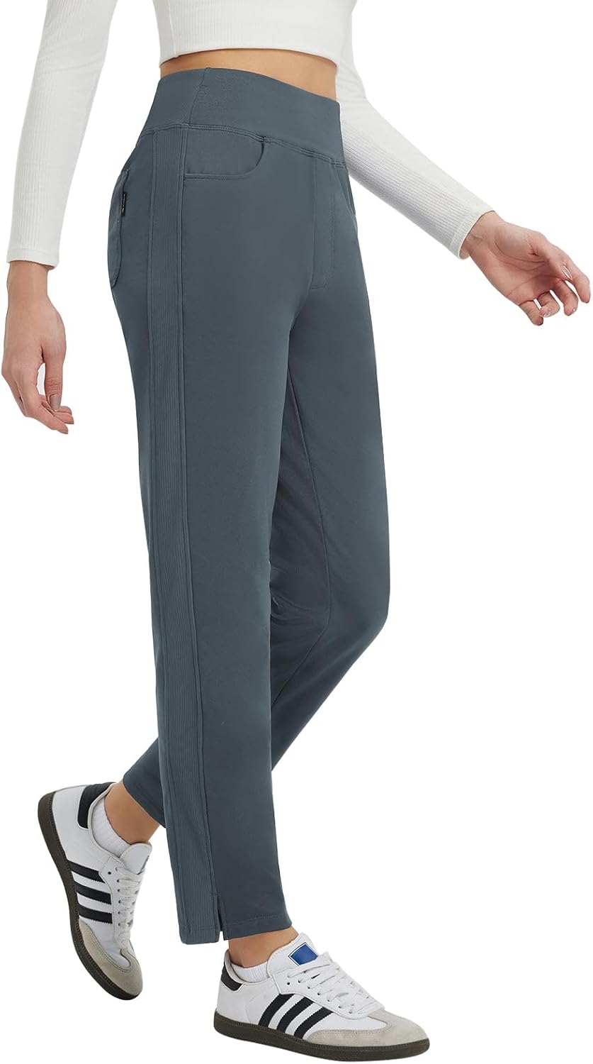 Baleaf Women's Fleece Lined Pants for Winter Travel and Hiking