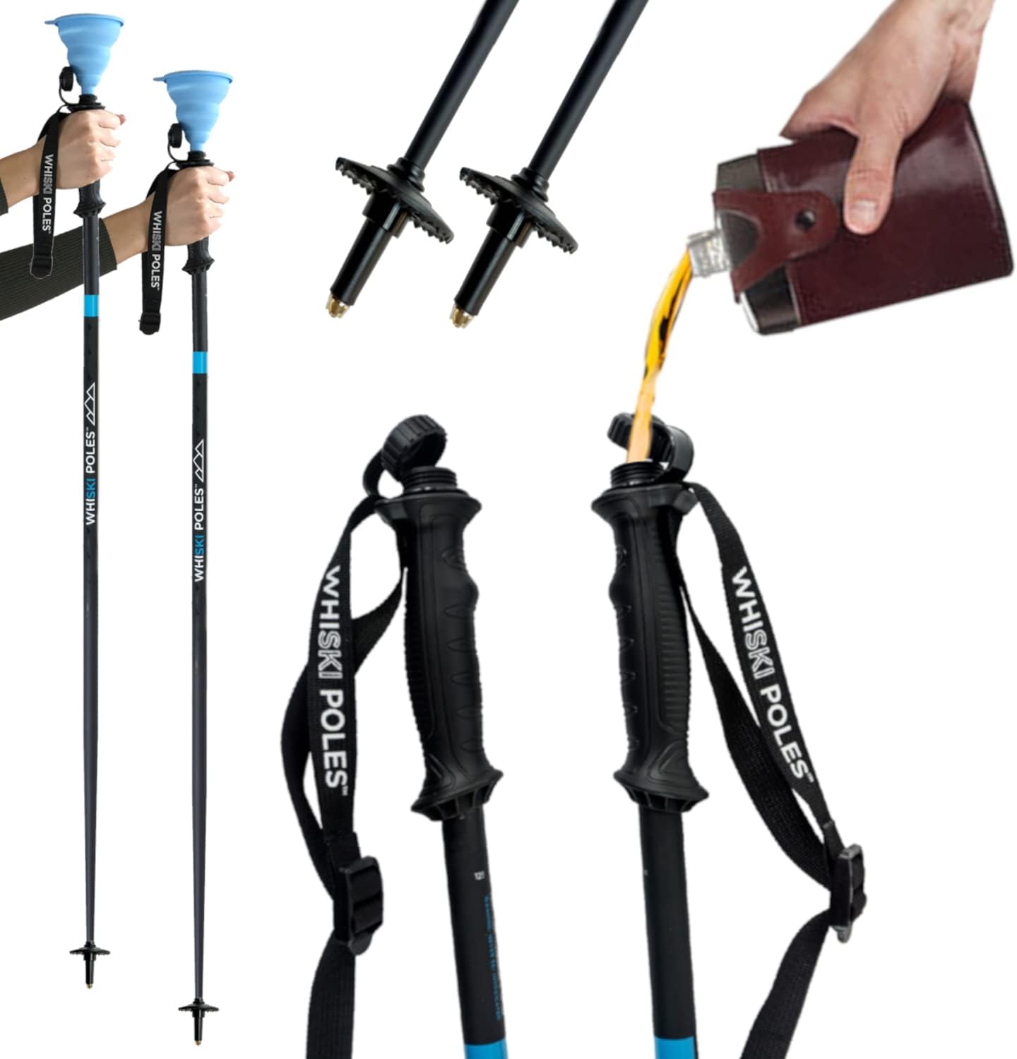 SKI Flask Poles - Gift for Skiers