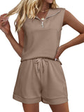 Glamaker Women's Two Piece Short Sets - Summer Lounge Tracksuit