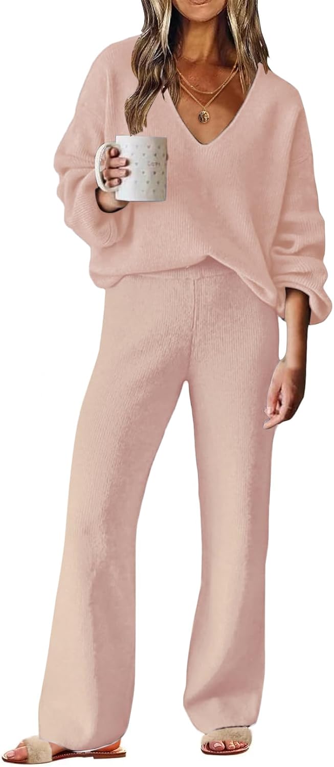 Womens 2 Piece Outfits Sweater Lounge Set for Cozy Style