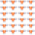 Bulk Earbuds Headphones 100 Pack for Kids and Classrooms - Orange