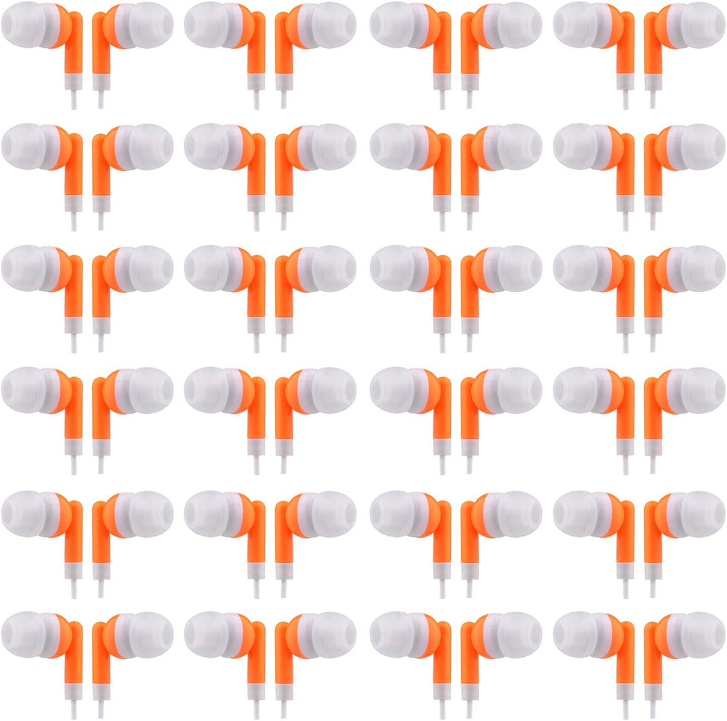 Bulk Earbuds Headphones for Kids and Students - 100 Pack