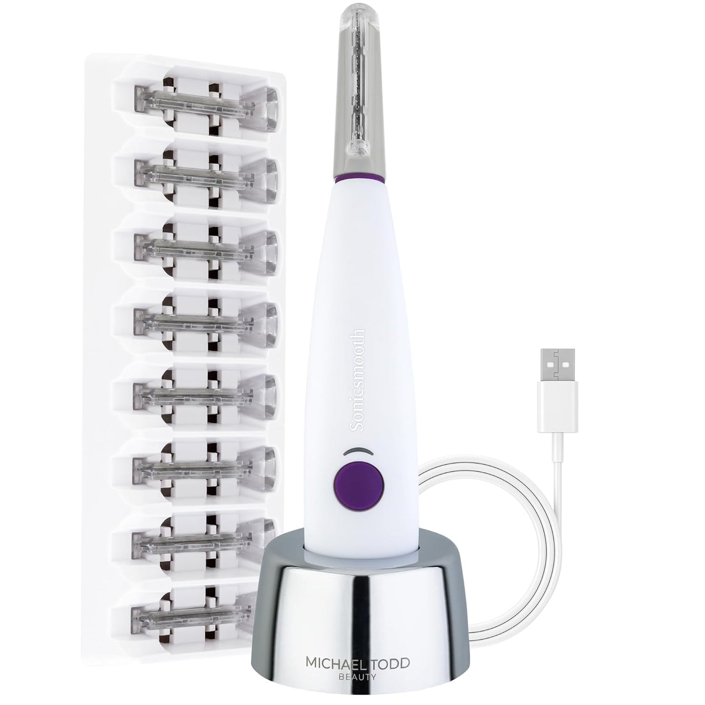 Sonicsmooth Dermaplaning Tool for Exfoliation and Hair Removal