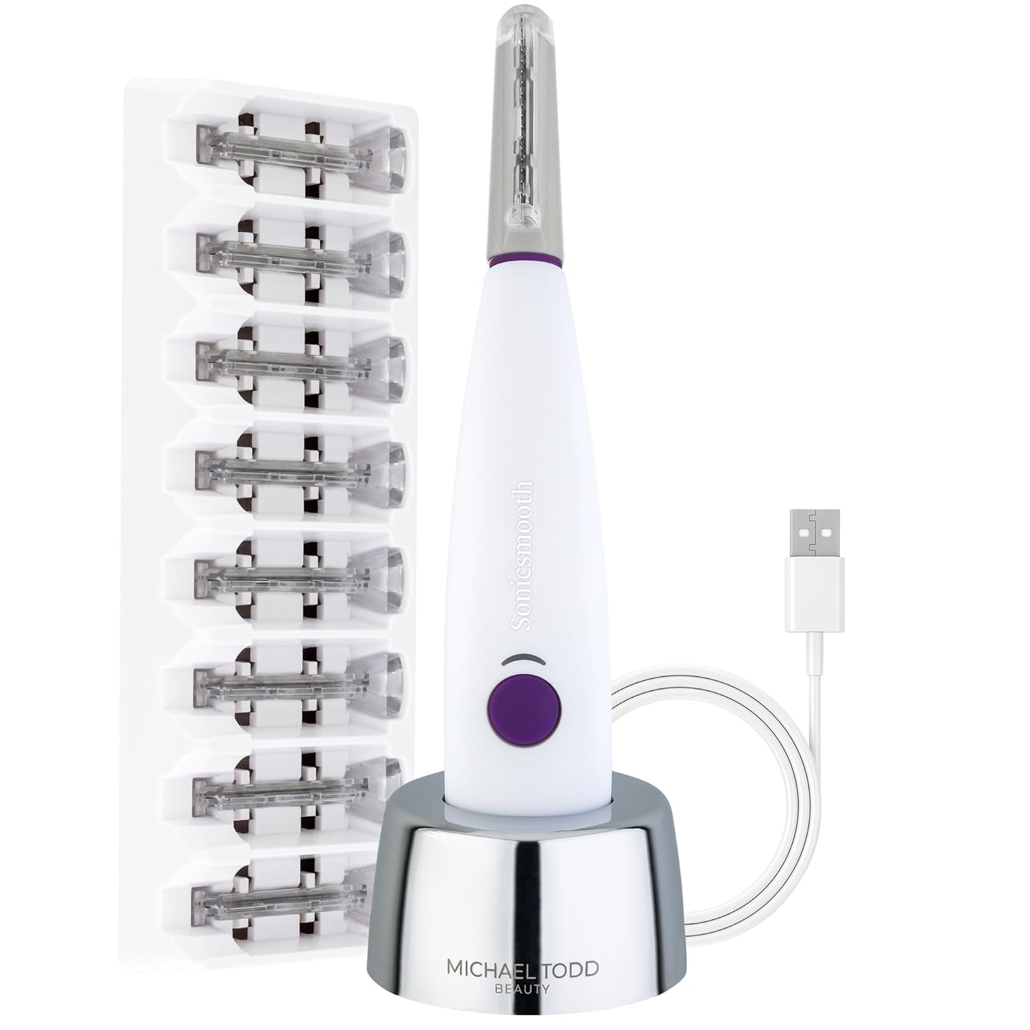 Sonicsmooth Dermaplaning Tool for Exfoliation and Hair Removal