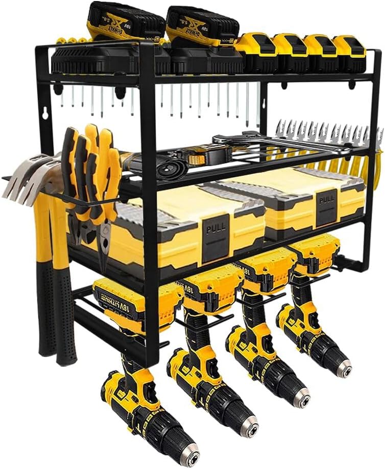 Wall Mounted Steel Power Tool Rack