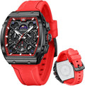 OLEVS Mens Chronograph Waterproof Luminous Watch - Big Face Style