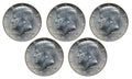 1964 No Mint Mark JFK Half Dollar Lot of 5 - Circulated 90% Silver Set