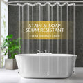 Premium Clear PEVA Shower Curtain Liner with Rustproof Grommets - ZEMAHOME
