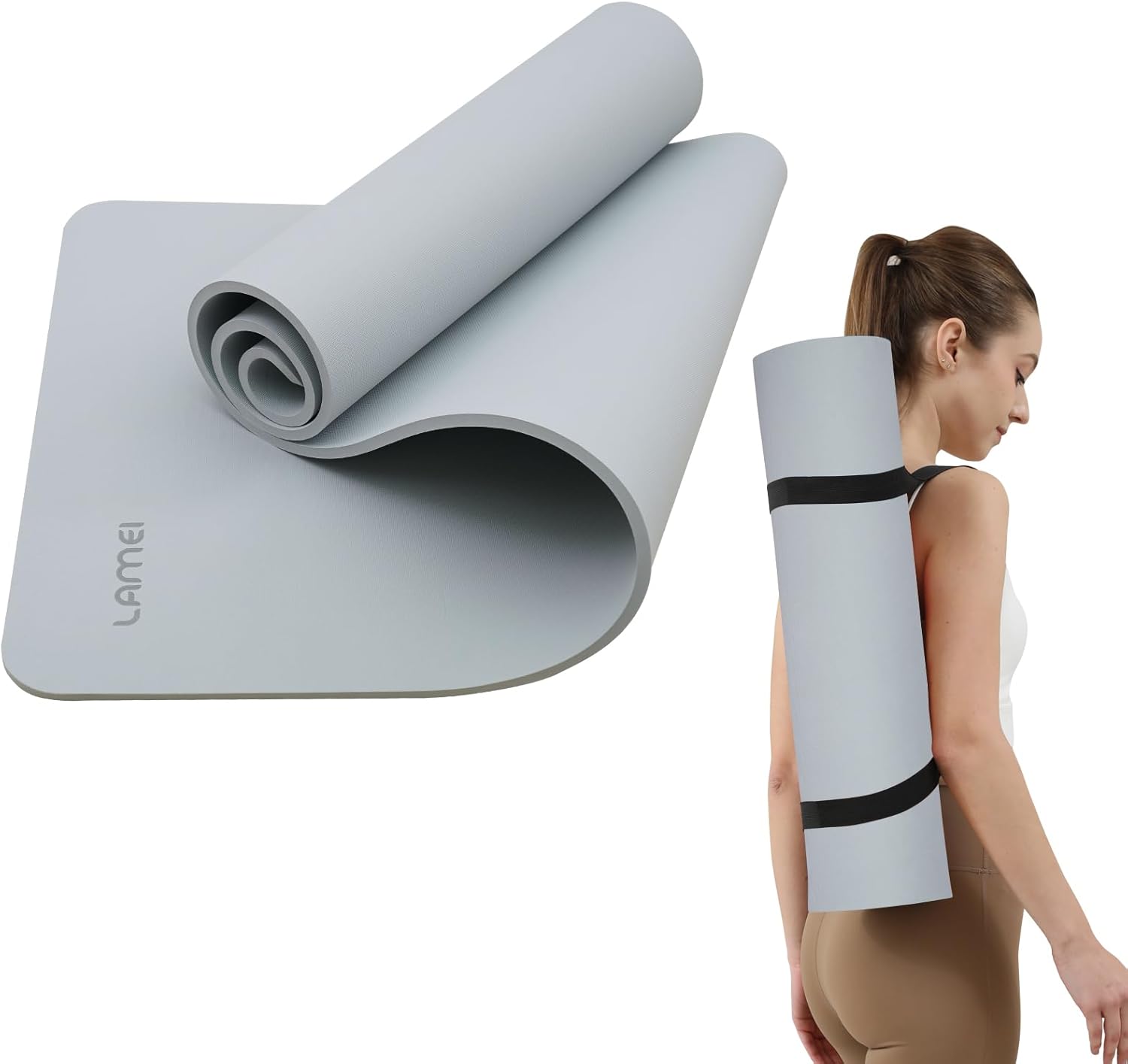 10mm Extra Thick Non-Slip Yoga Mat by LAMEI