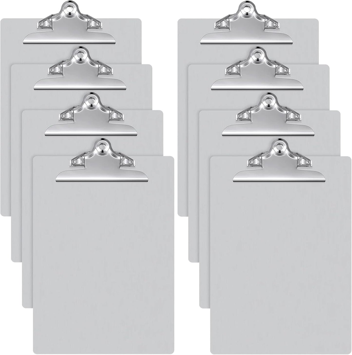8 Pcs Heavy Duty Aluminum Clipboards for Office and School Use
