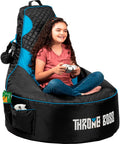 Throne Boss Cover - High Back Gaming Chair | Cup Holder | Black/Blue