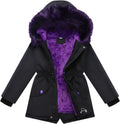 Girl Winter Coats Heavyweight Hooded Puffer Jacket for Kids