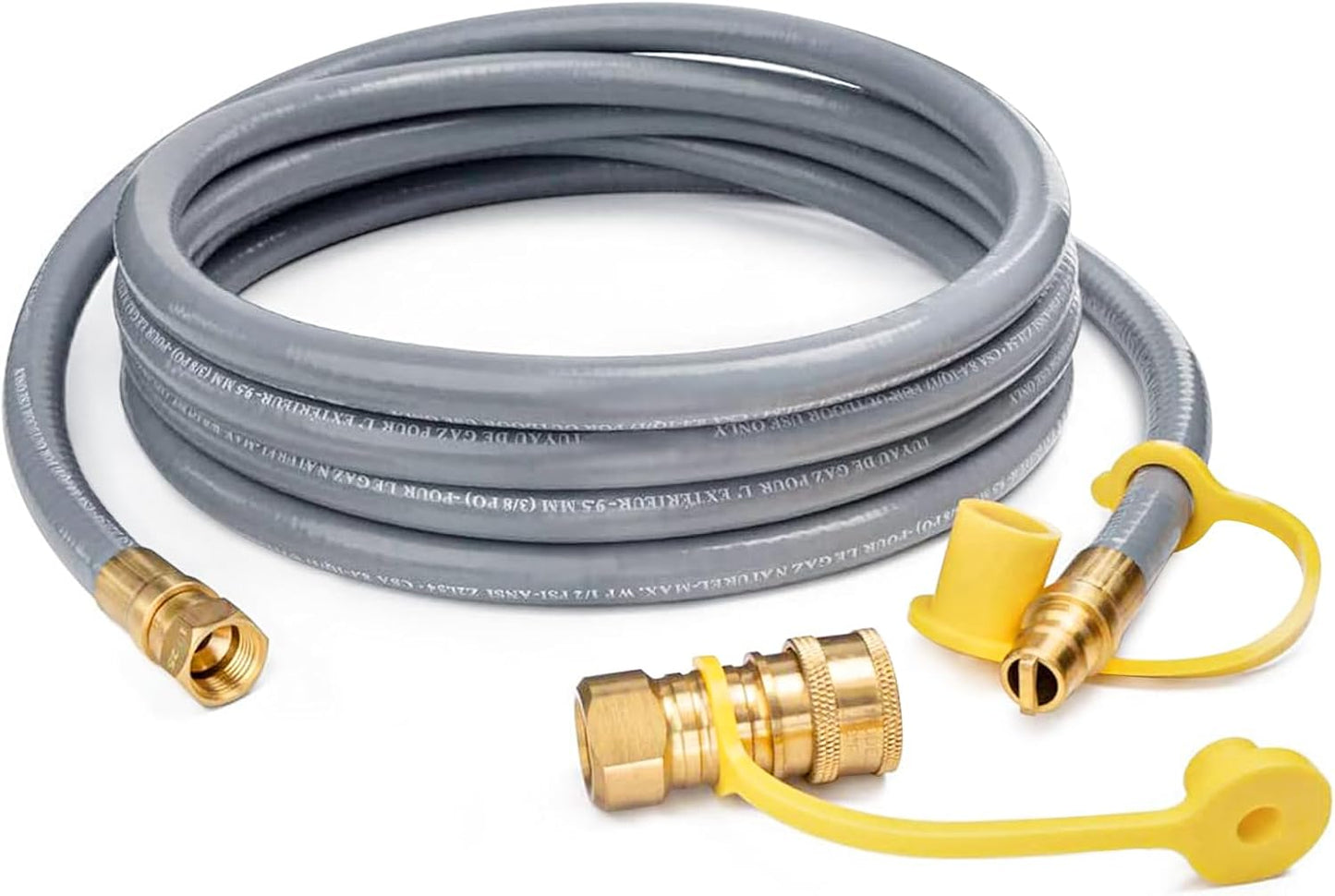 12 Feet Natural Gas Hose for Weber and Char-broil Grills