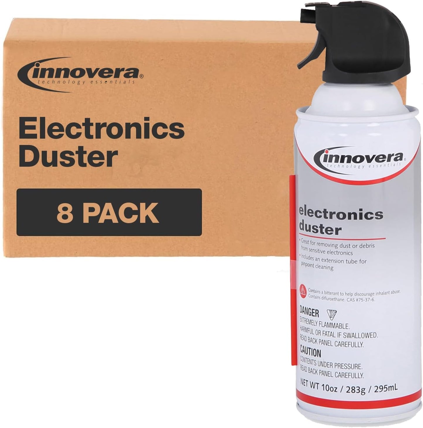 Innovera Compressed Air Duster Cleaner for Electronics and More