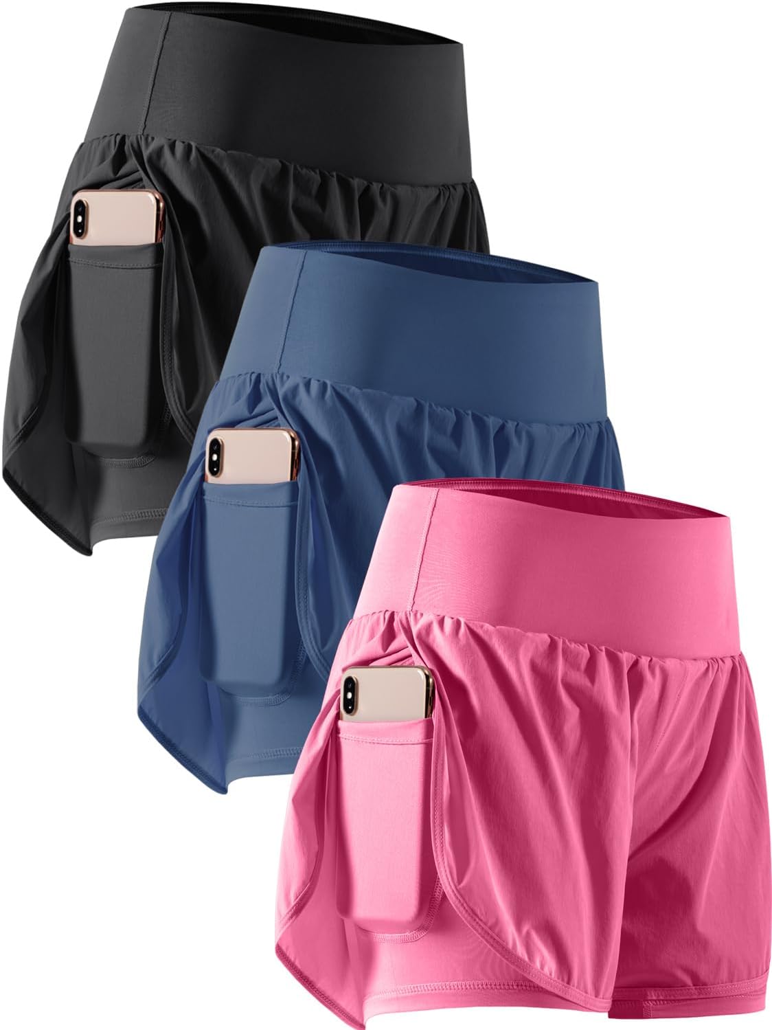 CADMUS 2 in 1 Women's Workout Shorts for Gym and Running