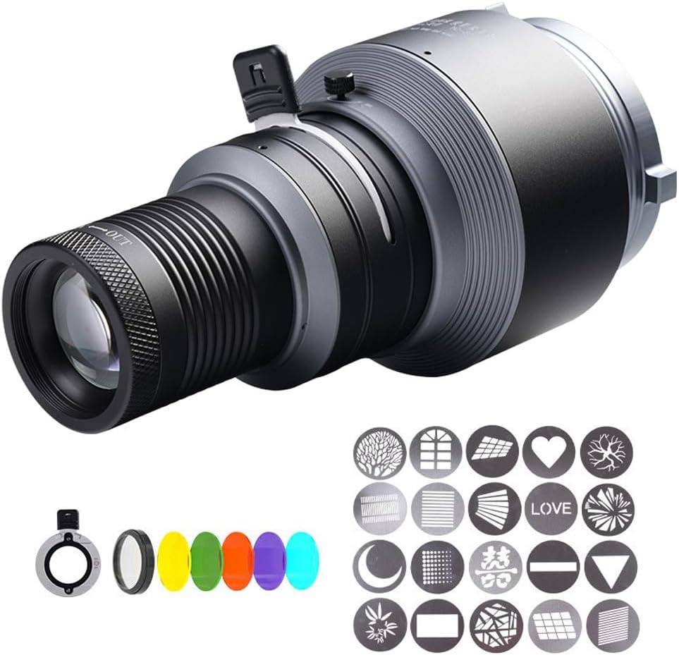 BAFONGCINE Bowens Mount Spotlight Snoot Kit for Photography