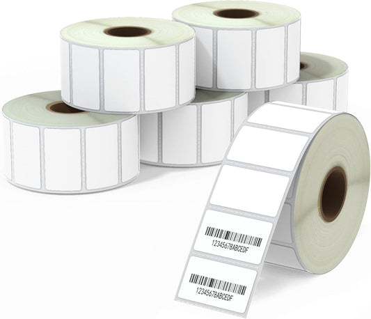 Premium BETCKEY All Purpose Labels | Compatible with Zebra & Rollo | 6 Rolls, 9000 Labels