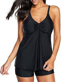 Century Star Tankini Swimsuits for Women Retro Two Piece Tank Top Set