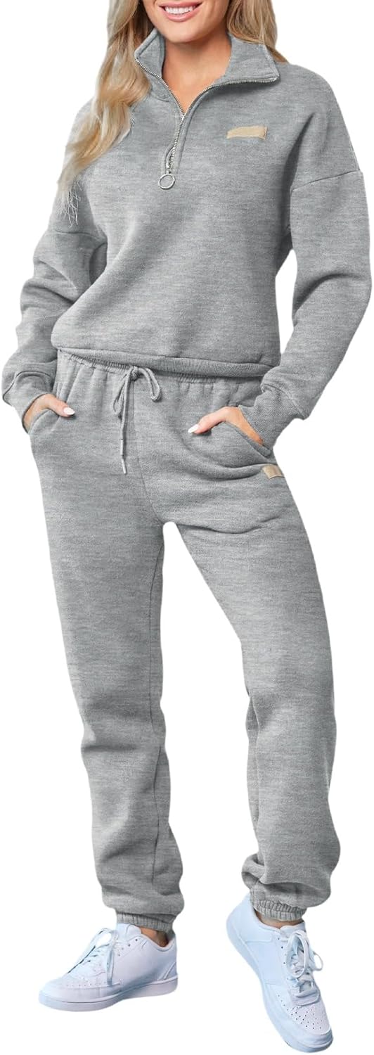Herseas Women 2 Piece Outfits Sweatsuit Lounge Set for Comfort