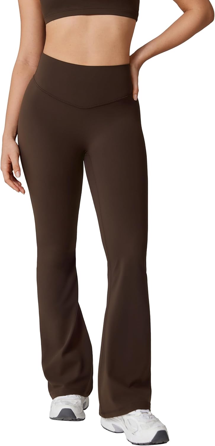 Hugcurve High Waisted Flare Leggings for Women - Bootcut Yoga Pants