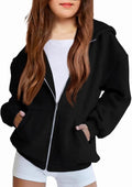 Arshiner Girls Zip Up Hoodies for Casual Fall Wear and Comfort