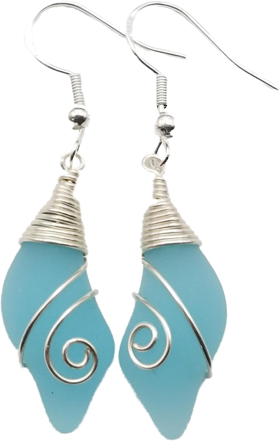 Yinahawaii Handmade Sea Glass Earrings for Unique Hawaiian Style