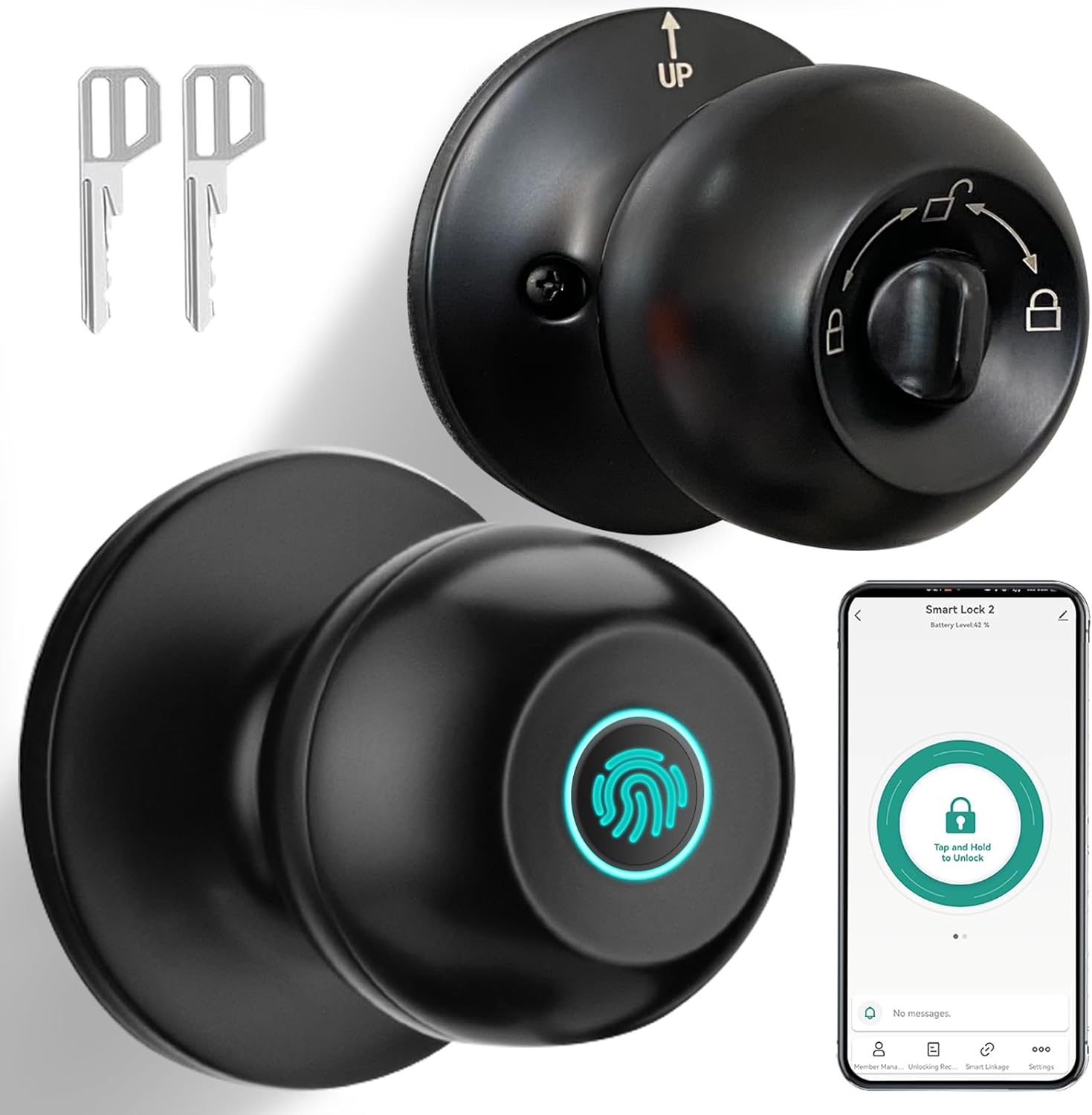 JO.KO Fingerprint Door Lock with App Control for Smart Homes