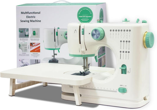 ShyangLiang Portable Sewing Machine: 16 Stitches, Reverse, Adjustable Speed