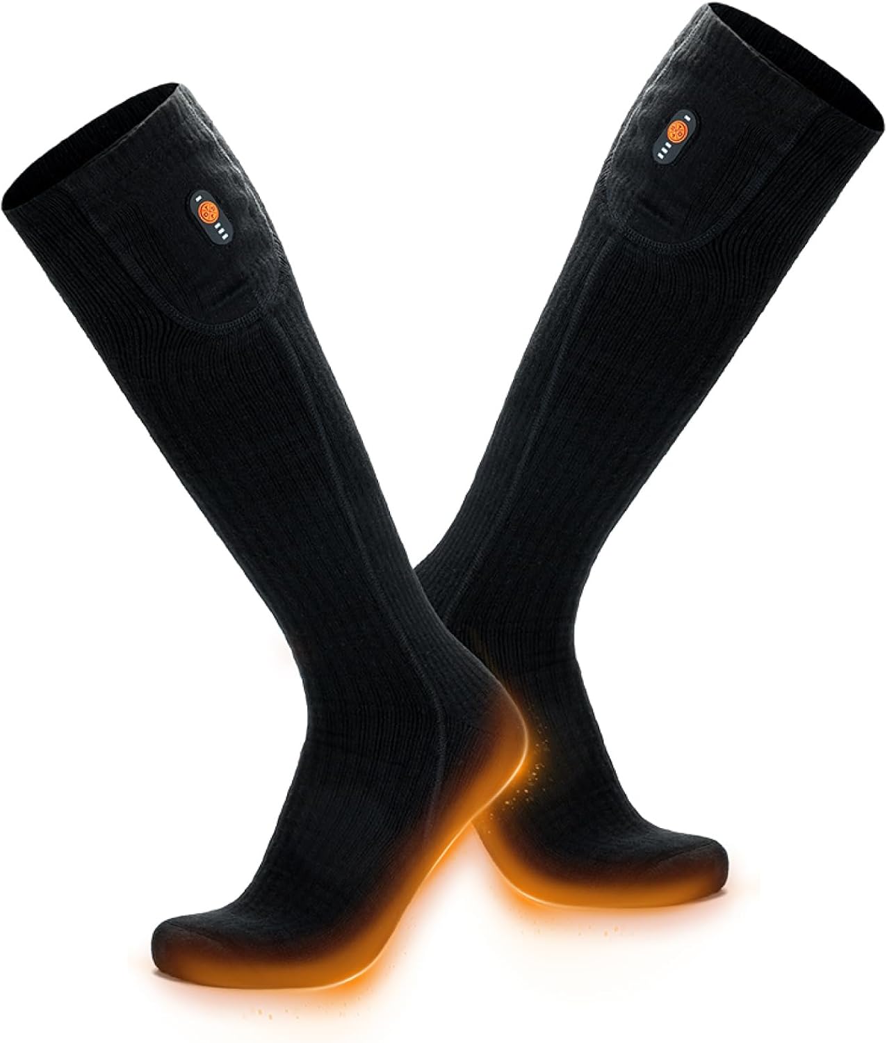 ORORO Heated Socks for Men Women - Rechargeable Electric Warmth