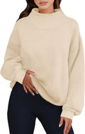ANRABESS Womens Oversized Sweatshirts Turtleneck Pullover - Cozy Fall