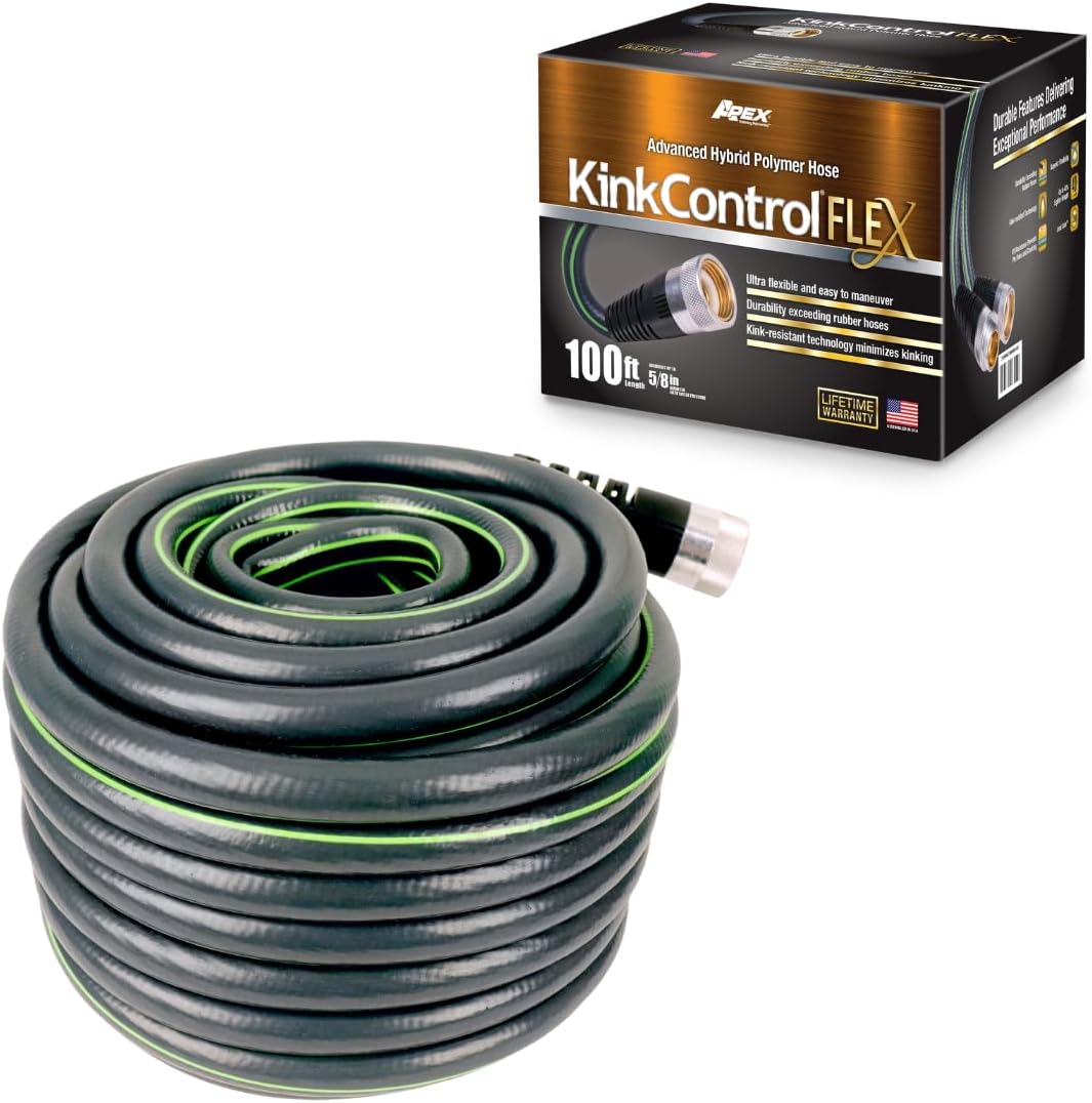 Kink Control Flex Advanced Hybrid Hose - 100 Ft Lightweight Design