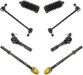 Front Steering & Suspension Kit Rack Bellow Sway Bar Tie Rod - Direct