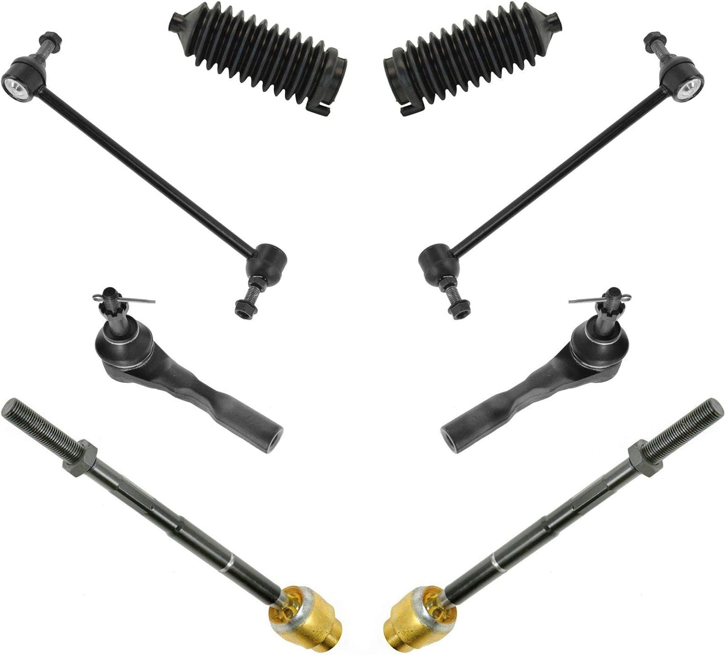 TRQ Front Steering & Suspension Kit for Chevrolet Malibu G6 Aura