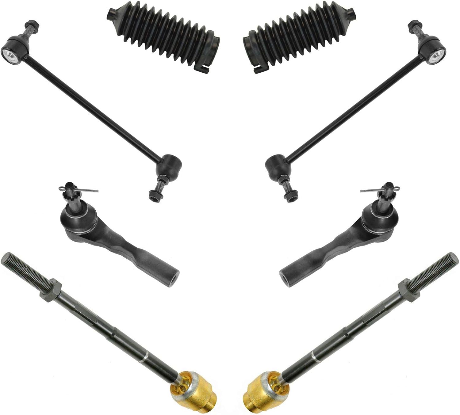 TRQ Front Steering & Suspension Kit for Chevrolet Malibu G6 Aura
