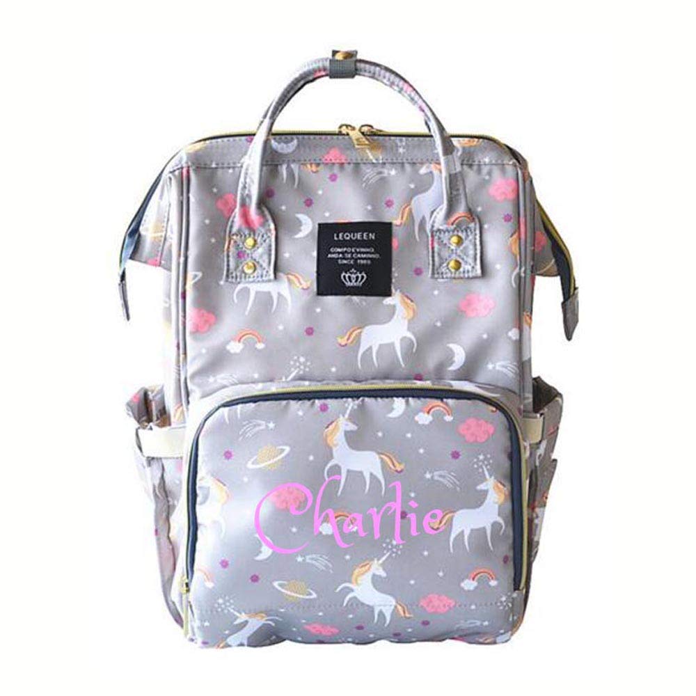 Personalized Large Diaper Bag Knapsack for Infants and Toddlers