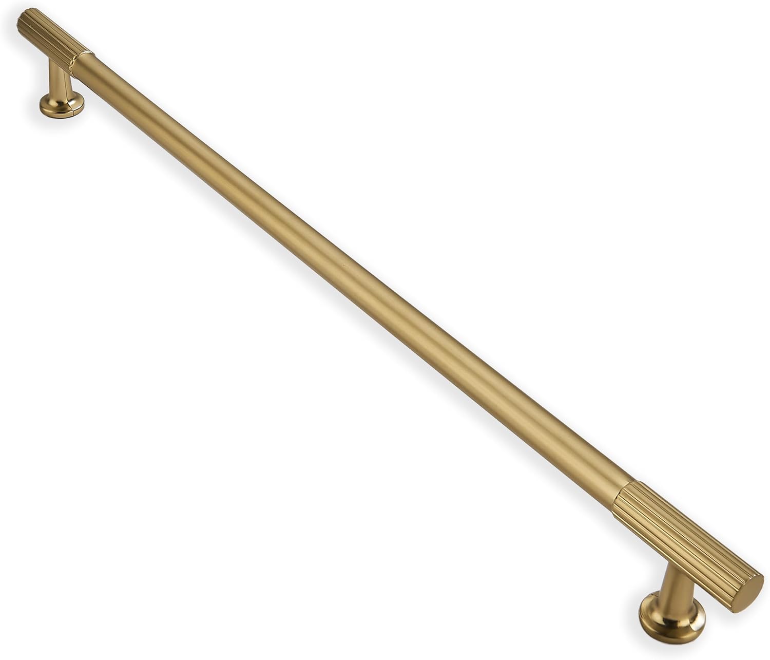 18 Inch Hole Center Appliance Pulls in Brushed Brass Finish