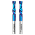 1/4 Inch Shank Compression Spiral Router Bit 2 Pack - Nano Coated