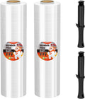 MUNBYN Shrink Wrap Stretch Film 15 in x 1000 ft - Industrial Strength