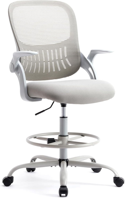 Mid Back Drafting Chair: Stand & Sit Comfortably